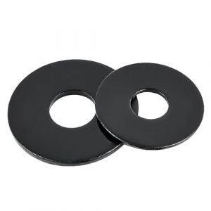 Qrity Lot de 20 Rondelle Plate, 5mm x 10mm, Rondelle d'étanchéité Circulaire, Rondelles Annulaires, Noir Rondelle Plate pour L'étanchéité des Vis (Qrity, neuf)