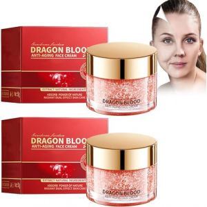 2Pc Retinol Placenta Dragon Cream,Retinol Placenta Royal Dragon Blood Cream,Crème De Sang De Dragon Placentaire Rétinol,Sang Dragon Pour Le Visage,Améliore La Peau Sèche Et Rugueuse (YCHHY-EU, neuf)