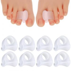 4 Pair S&eacute;parateur Orteils, S&eacute;parateurs d'Orteils Orth&egrave;se pour Chevauchement Orteil, S&eacute;parateurs d'Orteils en Gel, S&eacute;parateurs d'Orteils, en Silicone, pour Soulager la Pression du Pied (LIN  YAMEIZI UK SHOP, neuf)