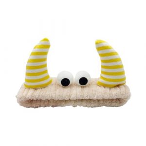 Adorkable Serre-tête de clown pour bal d'anniversaire Motif corne de dessin animé avec yeux colorés (whuihui, neuf)