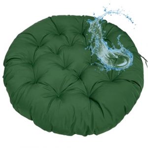 MSNCS Coussin pour Fauteuil Papasan - Rond diamètre 40/50/60/80/100/120 cm épaisseur 10 cm Coussin de Siège Imperméable, extérieur/intérieur - Coussin de Sol pour Meubles de Jardin(Vert,120x120cm) (geenahont, neuf)