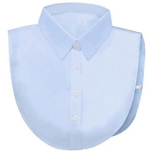 Hocaies Faux Col Chemise Femme Col Blanc Amovible Femme Chemises Faux Collier D&eacute;tachable Faux Col Blanc pour Femmes Filles pour Chemisiers Chandails Robes (hanjinsw, neuf)