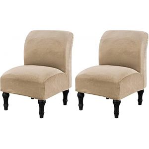 Housses de Chaise sans Accoudoirs en Velours Extensible Housse de Fauteuil Relax Couverture de Canapé Elastique Protection de Fauteuil pour Decoration Salon Bureau (Color : D, Size : 2PCS) (AMZGRZ, neuf)