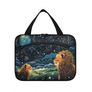 Linnyio Serpent Violet Cool Trousse de Toilette de Voyage Suspendue Maquillage,Grande Capacit&eacute; Pliable Rangement Sacs de Lavage pour Femmes Filles (Linnyio, neuf)