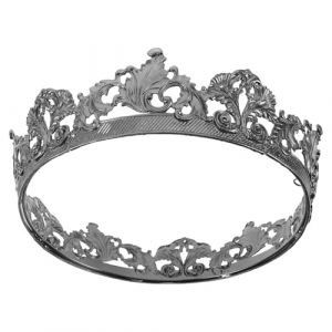 Yardwe Couronne Roi Adulte R&eacute;tro Baroque M&eacute;tal Diad&egrave;me Vintage &Eacute;l&eacute;gant pour Homme et Femme Accessoire Costume Roi pour Anniversaire Halloween Bal et Cosplay (Antique Guyue, neuf)