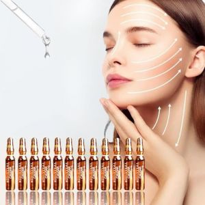Lot de 15 ampoules d'extrait de caviar pour peau rayonnante de 2 ml de régénération anti-âge pour décolleté, cou et visage (Tubau®, neuf)