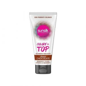 Sunsilk, Deep Chocolate Lot de 6 flacons de traitement tonifiant pour cheveux bruns avec de l'huile d'argan et des pigments rouges et bleus pour lutter contre la décoloration pour des cheveux (Amami Beauty Shop, neuf)