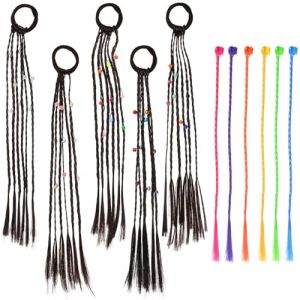 FRCOLOR 1 Jeu Tresses D'enfants Extension De Tresse Accessoires De Cheveux De Festival Kit De De Cheveux &Eacute;pingle &agrave; Cheveux Extensions De Cheveux Tress&eacute;s Gemmes De Cheveux Nylon (Laners, neuf)