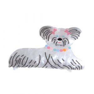 Pince &agrave; cheveux en acrylique motif chien de dessin anim&eacute;, petite pince &agrave; cheveux pour femme, 1 pi&egrave;ce (lot de 1) (hongwuzhenxiaodianpu, neuf)