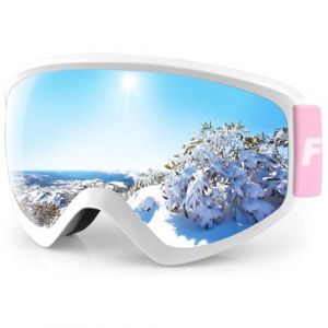Findway Masque de Ski Protection pour Enfant 5 à 16 Ans Lunette Ski Masque Ski OTG de Garçon ou Fille Anti-UV Antibuée Compatible avec Casque pour Ski Snowboard Autres Sports Hiver (Findway Direct, neuf)