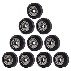 Aokin Imprimante 3D Roue POM Poulie Plastique Roulement Linéaire Pour imprimante 3D Creality Ender 3, Ender 3 Pro, Ender 3 V2, CR-10, CR-10S, 10 pièces (AOKIN, neuf)