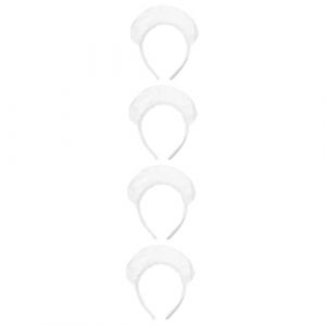 FOMIYES Coiffe Patissiere 4 Pièces Diadème De Servante Bandeau De Femme De Accessoires De Cosplay De Femme De Bandeau Cosplay Femme De Bandeau De Fête Cosplay Blanche Plastique Coiffe Servante (Family&Personal, neuf)