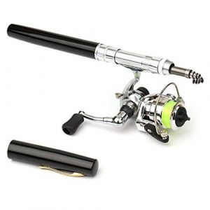Lixada 1 M /1.4M /1.6M Poche Pliable Canne À Pêche Bobine Combo Mini Stylo Pôle De Pêche Kit Télescopique Canne À Pêche Spinning Reel Combo Kit 7 Coloris (Docerly, neuf)