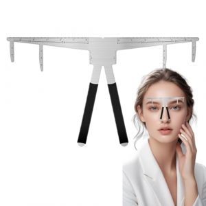 Cartographie de la r&egrave;gle des sourcils, r&egrave;gle de pochoir &agrave; sourcils - R&egrave;gle &agrave; sourcils &agrave; 3 points, outil de modelage des sourcils | Outil de mesure des sourcils robuste, outil de positionnement des sou (vusintalu, neuf)