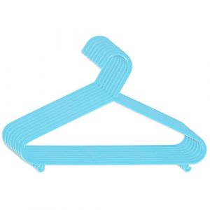 Bieco Cintres Enfants 8 pcs. Bleu Clair | Longueur environ 30 cm | Cintre B&eacute;b&eacute; Cintre Bebe Fille Ceintres pour Enfant Lot Cintre Enfant Fille Lot Cintres Bebe Fille Ceintre Bebe Garcon Cintres (BIECO Spielwaren, neuf)
