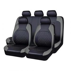 MaKeMoney Housse Siege Voiture pour R?nault Clio 5 Clio 4 Clio 3 Estate 2001-2026, Cuir Avant Arrière Protecteur Siège Antidérapants Accessoires,C/Grey (ybellefackr ouXianGon, neuf)