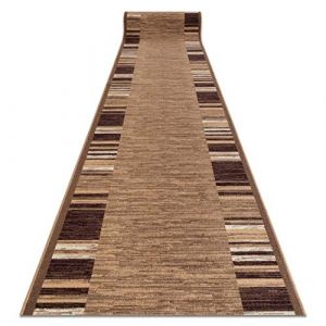 rugsx Tapis de Couloir Adagio Beige – Antidérapant, Moderne et Durable, idéal pour la Cuisine, Le Hall et Le Couloir, 80x400 cm (RugsX France, neuf)