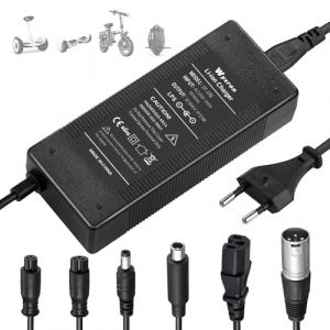 Chargeur Trotinette Electrique, Wyxron Chargeur Hoverboard 54.6V 2A Overboard avec 6 Connecteurs pour 48V Li-Batterie, pour Hoverboard/E-Scooter/Planche à Dérive (huanaistore, neuf)