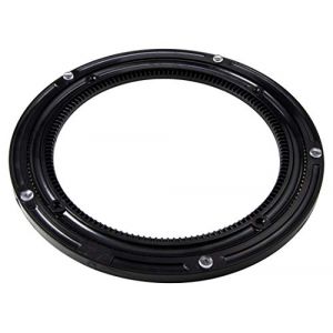 Gedotec Poign&eacute;e rotative &agrave; 360&deg; pour Meubles, &Oslash; 230 mm | Plateau tournant en Plastique Noir | Capacit&eacute; de Charge maximale 200 kg | Anneau Rotatif &agrave; vis Meubles, 1 pi&egrave;ce (HWT Pro, neuf)