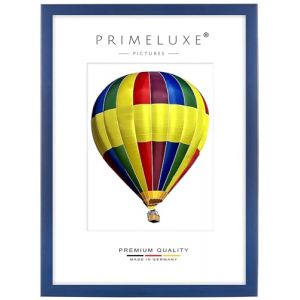 PrimeLuxe Cadre photo en bois 32 x 45 cm (Dimension de l'image) en Foncé-Bleu | Couleur et taille sélectionnables | pour affiches | Puzzle | collage de photos (E-Commerce DELUXE, neuf)