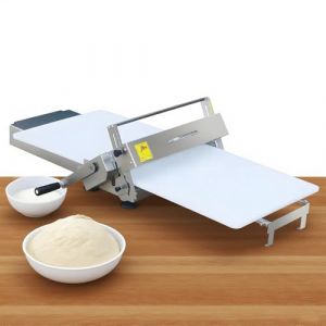 Laminoir &agrave; p&acirc;te Pliable avec &eacute;paisseur r&eacute;glable, laminoir &agrave; p&acirc;te &agrave; Croissants, laminoir Manuel, pour boulangeries domestiques et commerciales, Acier Inoxydable B (YongMingSHOP, neuf)