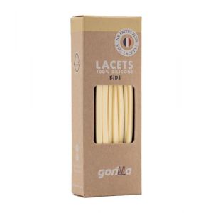 Gorilla - Lacets Elastiques Enfants Plats et Fins - Gagnez du Temps, Adieu les N&oelig;uds Bonjour le Confort - Autobloquants Ultra R&eacute;sistants - 90 cm x 4,5 mm (Lacets Gorilla, neuf)