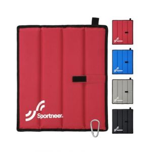 Coussin d'assise d'ext&eacute;rieur pliable r&eacute;sistant aux intemp&eacute;ries - 40 x 35 x 1,5 cm - En tissu Oxford - Isolant et r&eacute;sistant - Pour randonn&eacute;e, camping, randonn&eacute;e, stade, parc - Protection contre le (TSMART, neuf)