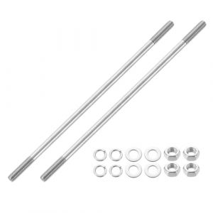 QUARKZMAN 2 pièces Goujons à double extrémité, M8x220 mm Acier inoxydable 304 Tiges filetées doubles avec Écrous et Rondelles plates & frein Goujon à filetage double Vis Boulon (QUARKZMAN, neuf)