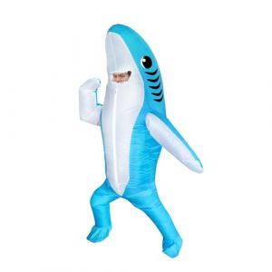 FXICH Costume Gonflable pour Adulte Costume Requin Gonflable Adulte Costume Requin Halloween Costume Gonflable Déguisement Drôle Fête,déguisement requin gonflabl (blue adult 150cm-190cm) (FXICH, neuf)