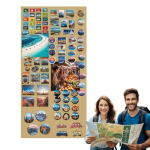 Anwicar Tableau Magn&eacute;tique - Tableau Effa&ccedil;able en Acier - Id&eacute;al pour Aimants et Notes - Tableau Noir Magn&eacute;tique Mural - Compatible avec Marqueurs Craie - Kit de Montage Inclus - 100x50 cm - Dor&eacute; (Anwicar, neuf)