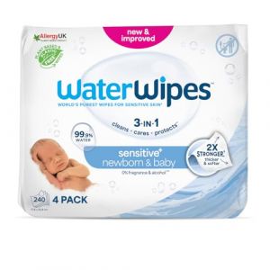 Lingettes b&eacute;b&eacute; WaterWipes BIO 240 unit&eacute;s (PlanetaHuerto-es, neuf)