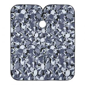 Motif Camouflage Tête De Mort Robe De Coiffure Accessoires Peignoir Coiffure Anti-Taches Cape De Cheveux Pour Instituts De Beauté Salon Barber 140X168Cm (guangzhouhongchenmaoyishanghanggerenduzi, neuf)