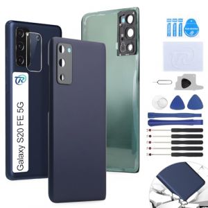 RongZy Coque Arrière pour Samsung Galaxy S20 FE 5G SM-G781B Batterie Couvercle Rechange pour Samsung Galaxy S20 FE 5G SM-G781B Cache Batterie pour Téléphone de Remplacement(Bleu) (YWLRongZy, neuf)