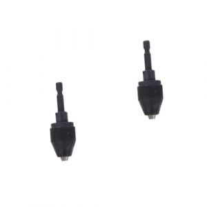 POPETPOP 2 Pi&egrave;ces Mandrin &Eacute;lectrique Autoserrant pour Perceuse Adaptateur Outil de Vissage Compatible avec Forets Standards Utilisation &agrave; Domicile Garage Bureau Durable (Denneyas, neuf)