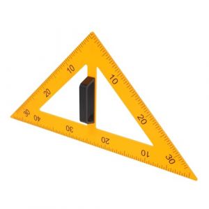 LOPUNER &Eacute;querre Magn&eacute;tique P&eacute;dagogique 40 CM Jaune Outil de Dessin pour Tableau Magn&eacute;tique R&egrave;gle Triangulaire D&rsquo;Enseignement 45&deg;60&deg; pour Classe et Fournitures Scolaires (YayCh, neuf)