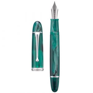 Asvine V800 Stylo &agrave; Plume &ndash; Syst&egrave;me de Remplissage sous Vide avec Grande Capacit&eacute; d&rsquo;Encre &ndash; Plume Lisse Num&eacute;ro 8 Moyenne avec &Eacute;tui Cadeau et Cl&eacute; &ndash; Vert (Eorfa Direct, neuf)