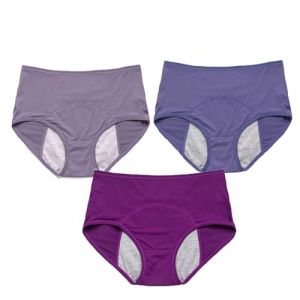 YUBDBFKAI Culotte Anti Fuite urinaire Femme Lavable,3Pcs Culotte Fuite urinaire Femme,Culotte Fuite urinaire Femme Lavable,Respirant Lavable &Eacute;tanche,Incontinence urinaire Femme,B,6XL (qigaoouzhoubaodan, neuf)