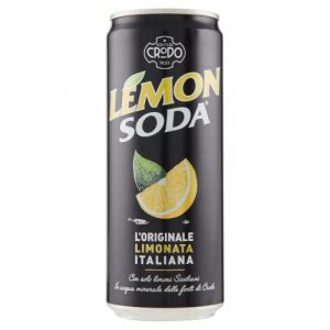 Campari Group Lemon Soda Lot de 24 bouteilles de soda au citron italien Limonata + Polpa gourmet italien 330 ml (Italiaen Gourmet UK Ltd, neuf)