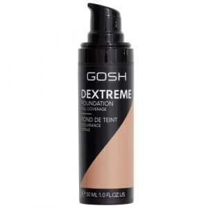 GOSH Dextreme Fond de teint Full Coverage 30 ml I Maquillage liquide hydratant pour un teint impeccable I Maquillage végétalien à fort pouvoir couvrant I Couvre les boutons et les cernes (004 naturel) (Zeitburg Schmuck & Uhren, neuf)