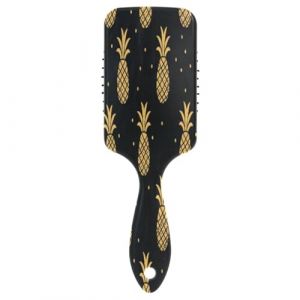 Brosse à cheveux avec coussin d'air - Ananas - Pour cheveux épais et démêlants antistatiques (DEJESJ, neuf)