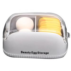 Dtaigou Boîte de rangement pour œufs de beauté – Boîte de rangement portable anti-poussière pour œufs cosmétiques | Boîte de rangement multifonctionnelle pour outils de beauté et maquillage pour un (yuyhnz, neuf)