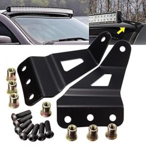 KATUR 127 cm incurvé LED Barre Lumineuse du Haut du Pare-Brise Mounts pour micros de GM et SUV pour 2007–2013 4 WD/2 WD Chevrolet Silverado 1500/2500hd/3500hd Pickup/4 WD/2wdtahoe/Suburban/Avalanche (KAtur, neuf)