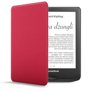 Forefront Cases &Eacute;tui pour Pocketbook Touch Lux 5 et Lux 4 et HD 3 et Pocketbook Color (Colour) 2020 - Rouge - Mince et L&eacute;ger &Eacute;tui, Fonction Automatique Veille/R&eacute;veil Intelligente Coque (Housse) (Forefront Cases, neuf)