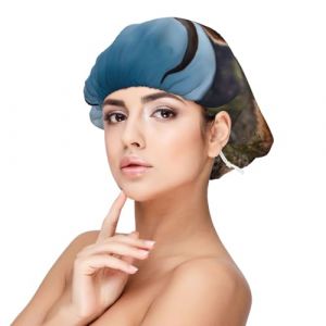 Herbe à vache des Highlands,Bonnet de nuit en satin pour adulte - Bonnet de nuit élastique pour femme, couvre-cheveux de nuit (lfjshop, neuf)