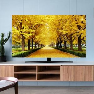 Hixingo Housse pour TV, Paysage Housse de Protection T&eacute;l&eacute;vision Housse Protection &Eacute;cran TV &Eacute;lastique Housse T&eacute;l&eacute;vision Anti Poussi&egrave;re Respirant Housse &Eacute;cran TV Lavable (55inch,Automne) (Hixin, neuf)