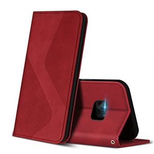 ZONNAVI Coque pour Samsung Galaxy S7 Edge, Premium Étui Housse en Cuir de Protection avec [Emplacements Cartes] [Magnetique], Clapet Folio Portefeuille pour Samsung S7 Edge (Rouge) (ZONNAVI, neuf)