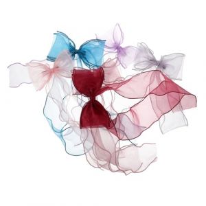 Healifty 6 pi&egrave;ces Barrettes Cheveux Femme Organza Translucide Pinces Color&eacute;es Noeud L&eacute;ger pour Mariage Accessoires D&eacute;guisement et Usage Quotidien (Madonna Tied, neuf)