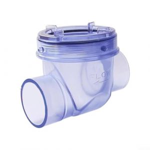 Clapet anti-retour transparent en PVC, clapet anti-retour d'&eacute;gout, tuyaux de vidange en PVC soud&eacute;s de 50 mm, pour les eaux us&eacute;es domestiques, les environnements industriels (A) (whychstore, neuf)
