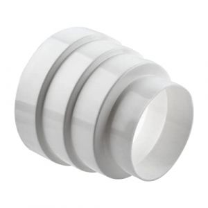 OTYMIOW R&eacute;ducteur Universel 80mm-120mm PP pour Syst&egrave;mes de Ventilation Interface de Pipeline R&eacute;ducteur RondTuyau de Canalisation Adaptateur Tuyau de Canalisation PVC R&eacute;ducteur pour Tuyau d'&Eacute;chappement (TFama, neuf)