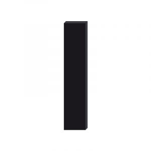 Adzif.biz Le sticker de decoration - Lettre D&eacute;corative Verre Acrylique Noir. Lettrage Adh&eacute;sif Verre Synth&eacute;tique. Lettre Autocollante pour Pr&eacute;nom, D&eacute;coration Mariage, Enseigne (Forum France, neuf)